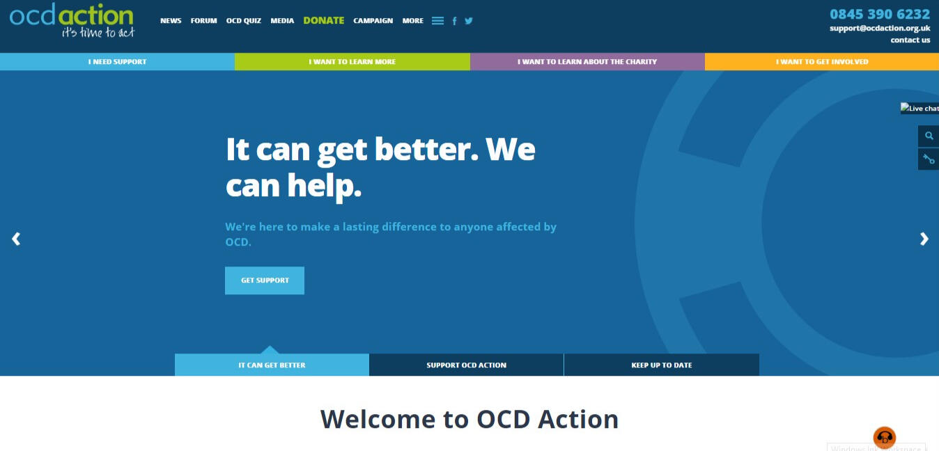 Welcome to OCD Action OCD Action is the national charity focusin